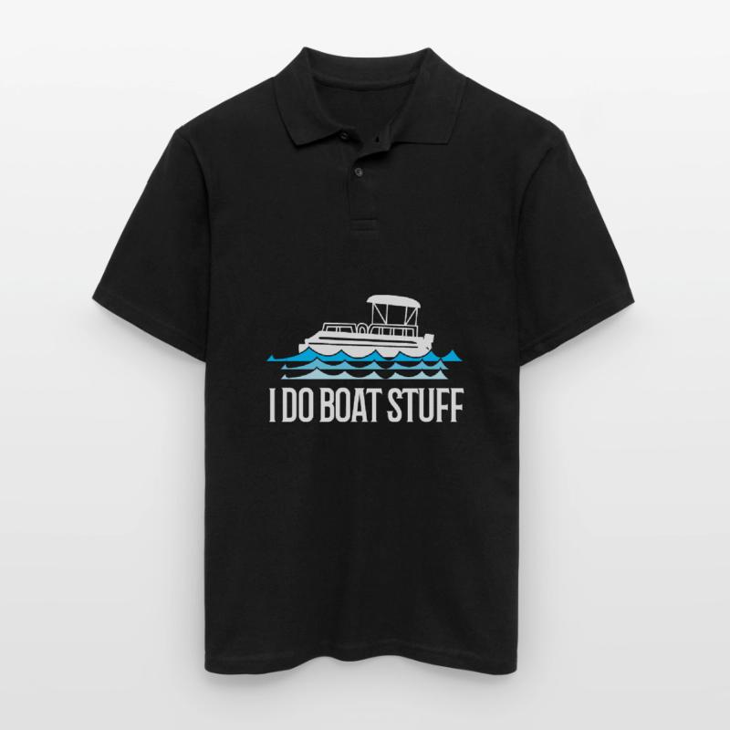 Pontonboot Boot Boote Männer Poloshirt