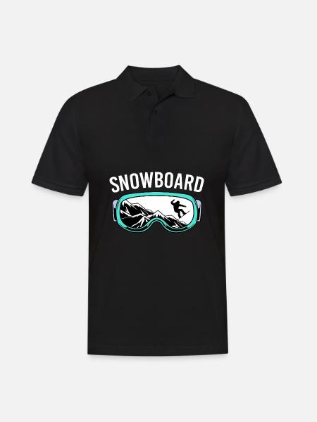 Snowboard Snowboarding Snowboard Holidays Snowboarders - Men's Polo Shirt - black
