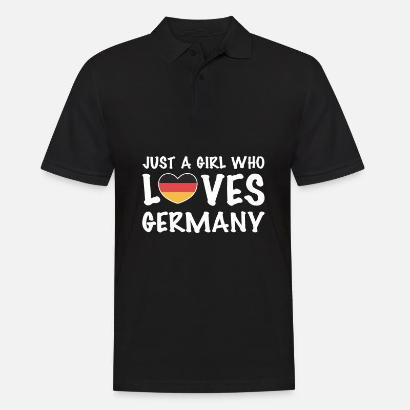 Deutschland - Männer Poloshirt - Schwarz
