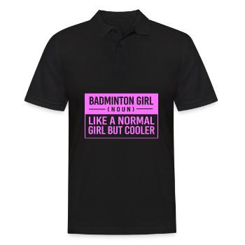 Badminton - Männer Poloshirt - Schwarz - Vorne - Kai (181cm)