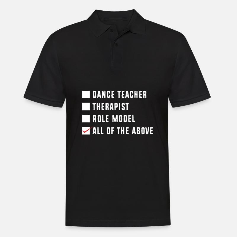 Tanzlehrer - Männer Poloshirt - Schwarz