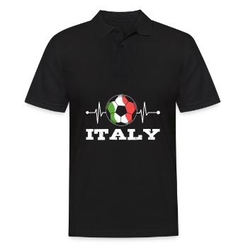 Italia Heartbeat - Polo Homme - noir - Devant - Kai (181cm)