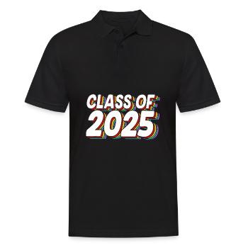 Class of 2025 Abitur Abiturient Abitur 2025 - Men's Polo Shirt - black - Front - Kai (181cm)