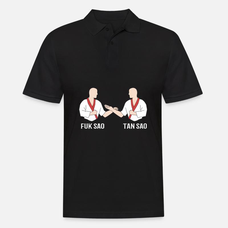 Wing Chun - Männer Poloshirt - Schwarz