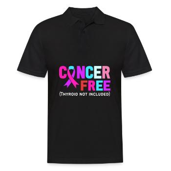 Thyroid cancer Thyroid cancer - Men's Polo Shirt - black - Front - Kai (181cm)
