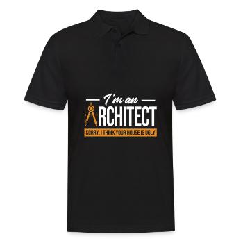 architecte - Polo Homme - noir - Devant - Kai (181cm)