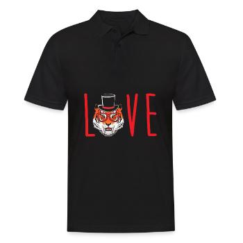 Tigre à dents de sabre - Polo Homme - noir - Devant - Kai (181cm)