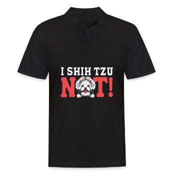 Shih Tzu - Polo Homme - noir - Devant - Kai (181cm)