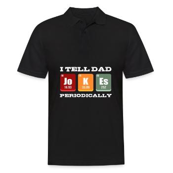 Dad Joke Father's Day Funny Sayings - Men's Polo Shirt - black - Front - Kai (181cm)