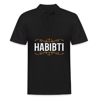 Muslim Habibi - Männer Poloshirt - Schwarz - Vorne - Kai (181cm)