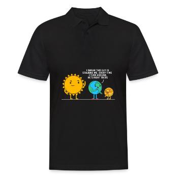Solar System Universe - Men's Polo Shirt - black - Front - Kai (181cm)