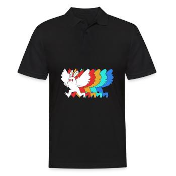 Mothman - Men's Polo Shirt - black - Front - Kai (181cm)