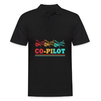 Pilote d’avion - Polo Homme - noir - Devant - Kai (181cm)