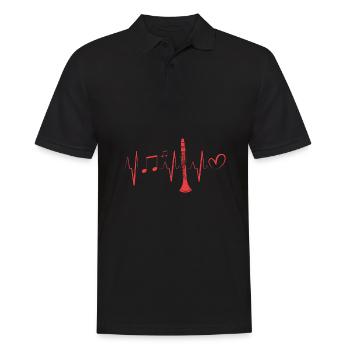 Clarinette - Polo Homme - noir - Devant - Kai (181cm)