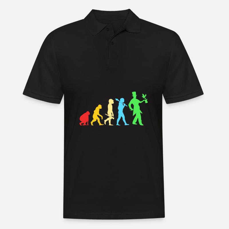 Wizard Magic Magician Evolution - Men's Polo Shirt - black