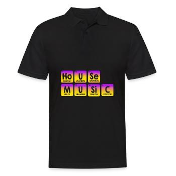 Rave Raver Musique techno Techno basse Table de mixage - Polo Homme - noir - Devant - Kai (181cm)