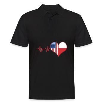 Pologne Polonais - Polo Homme - noir - Devant - Kai (181cm)