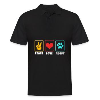 Katzenrettung Tierrechte Tierrettung Tierheim - Männer Poloshirt - Schwarz - Vorne - Kai (181cm)