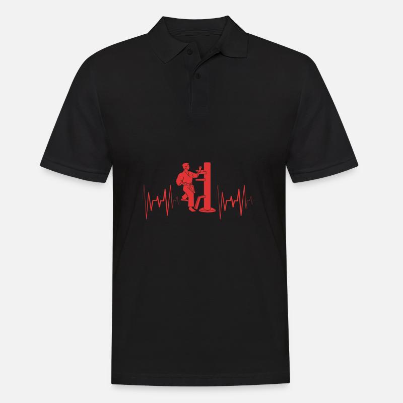 Wing Chun - Männer Poloshirt - Schwarz