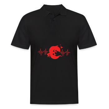 Leopard Gecko - Men's Polo Shirt - black - Front - Kai (181cm)