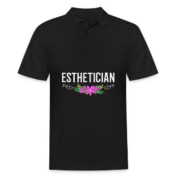 Kosmetikerin - Männer Poloshirt - Schwarz - Vorne - Kai (181cm)