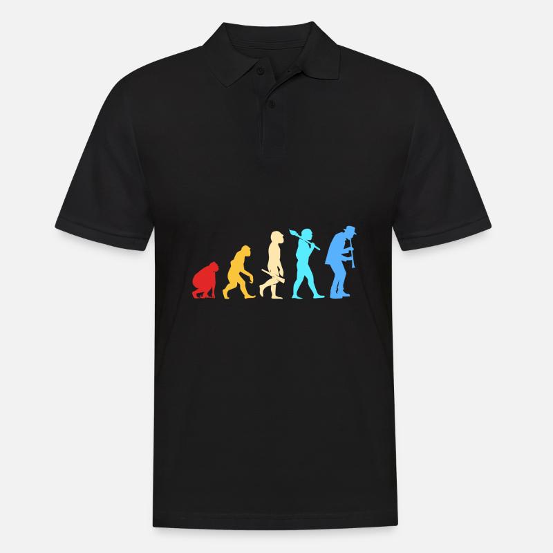 Klarinette - Männer Poloshirt - Schwarz