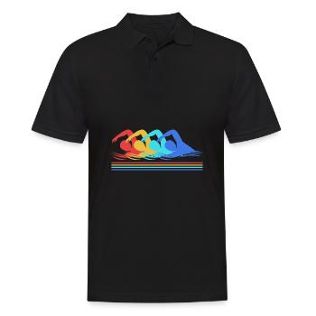 Natation Nageurs Piscine Moniteurs de natation - Polo Homme - noir - Devant - Kai (181cm)