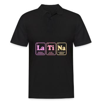 Latina Mom Latino - Men's Polo Shirt - black - Front - Kai (181cm)