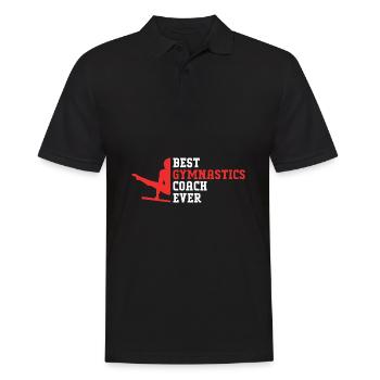 Gymnast - Men's Polo Shirt - black - Front - Kai (181cm)