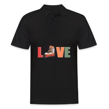 Roller Skating Roller Skates Inline Skates - Men's Polo Shirt - black - Front - Kai (181cm)