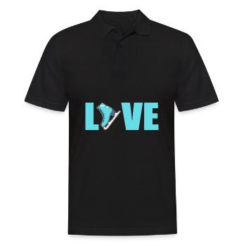 Ice skating Ice skating Ice skating - Men's Polo Shirt - black - Front - Kai (181cm)