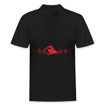 Natation Nageurs Piscine Moniteurs de natation - Polo Homme - noir - Devant - Kai (181cm)