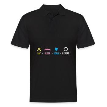 Zahnarzt - Männer Poloshirt - Schwarz - Vorne - Kai (181cm)