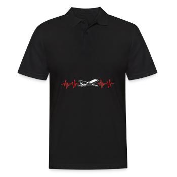 Air traffic controller - Men's Polo Shirt - black - Front - Kai (181cm)