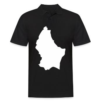 Drapeau de la carte luxembourgeoise - Polo Homme - noir - Devant - Kai (181cm)