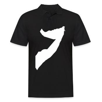 Drapeau de la carte de la Somalie - Polo Homme - noir - Devant - Kai (181cm)