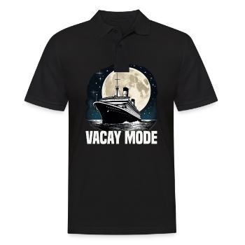 Vacay Mode Cruise Ship Vacation Group Matching - Men's Polo Shirt - black - Front - Kai (181cm)