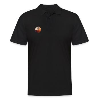 Kokosnuss Polygon - Männer Poloshirt - Schwarz - Vorne - Kai (181cm)
