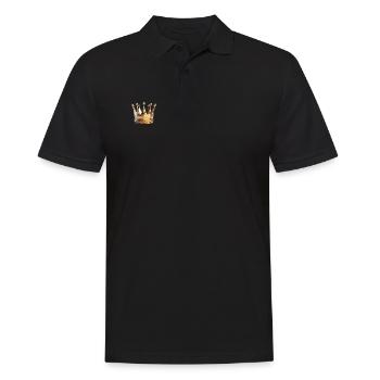 Krone Polygon - Männer Poloshirt - Schwarz - Vorne - Kai (181cm)