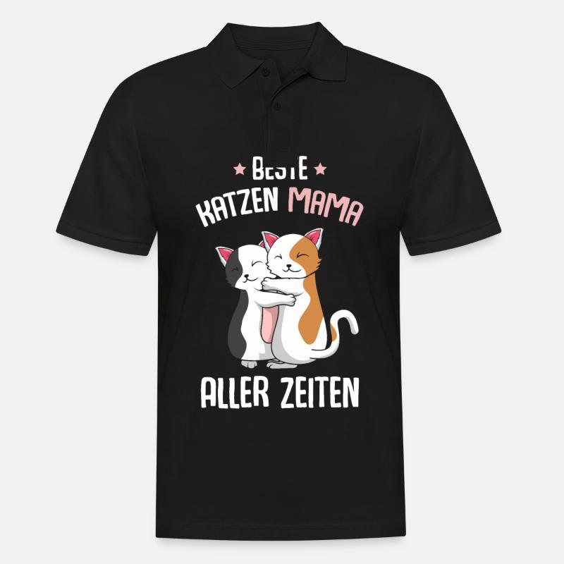 Meilleure maman chat - Polo Homme - noir