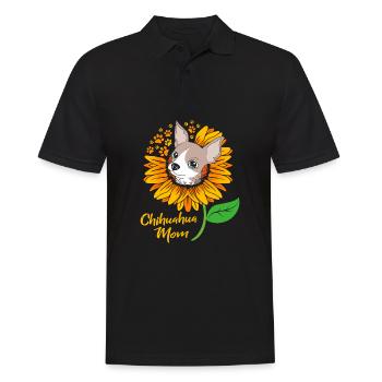Chihuahua Mutter Muttertag Mama - Männer Poloshirt - Schwarz - Vorne - Kai (181cm)