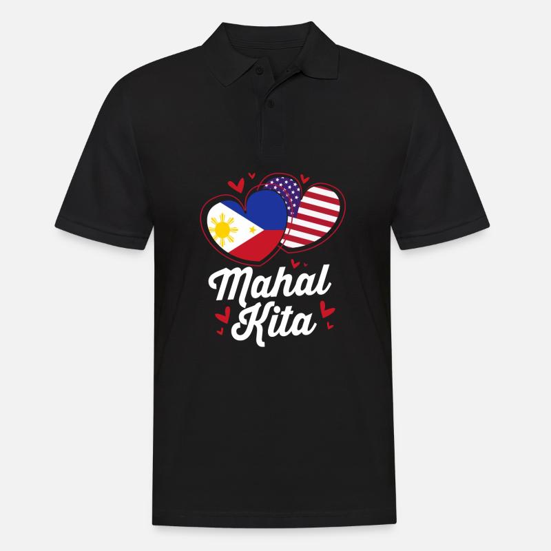 Philippinisch Philippinen - Männer Poloshirt - Schwarz