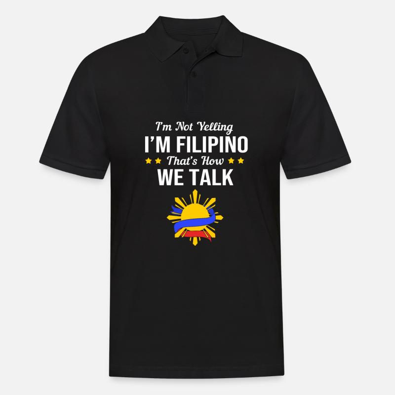 Philippinisch Philippinen - Männer Poloshirt - Schwarz