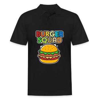 Cheeseburger Burger - Männer Poloshirt - Schwarz - Vorne - Kai (181cm)