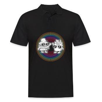 Cheeseburger Burger - Männer Poloshirt - Schwarz - Vorne - Kai (181cm)