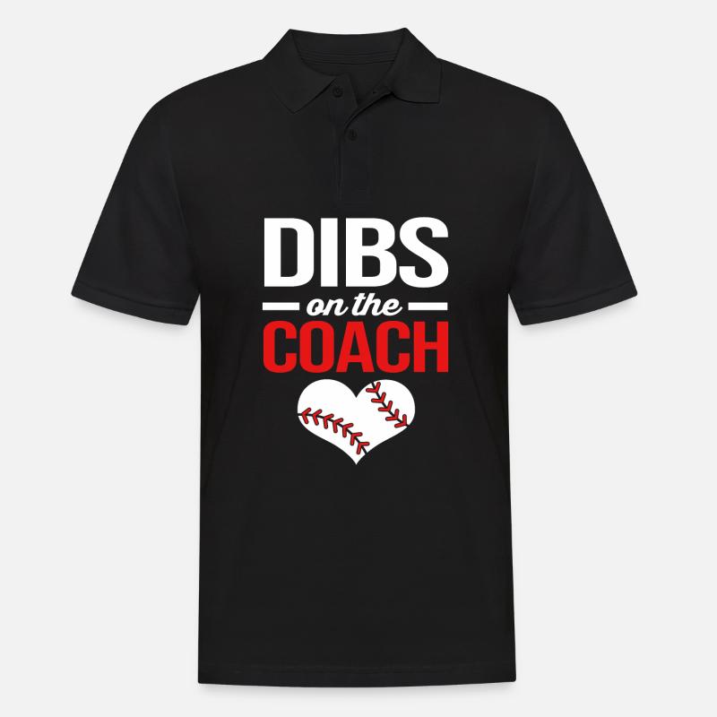 Baseball Coach - Männer Poloshirt - Schwarz