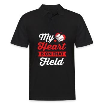 Baseball - Men's Polo Shirt - black - Front - Kai (181cm)