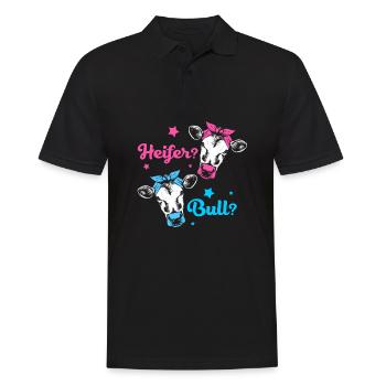 Gender Reveal Babyshower - Männer Poloshirt - Schwarz - Vorne - Kai (181cm)