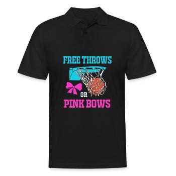 Gender Reveal - Männer Poloshirt - Schwarz - Vorne - Kai (181cm)