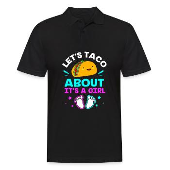 Gender Reveal Babyshower Taco - Männer Poloshirt - Schwarz - Vorne - Kai (181cm)